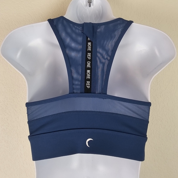 Zyia Active All-Star Sports Bra Blue Size Small Supportive Workout Running Bra - Picture 4 of 11